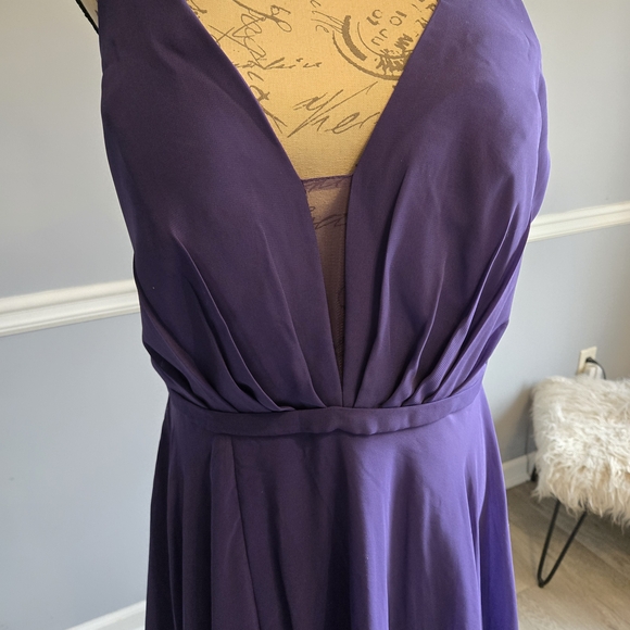 Elegant Purple Evening Gown - Picture 2 of 8